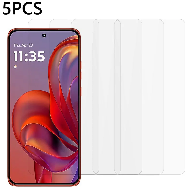 5Pcs For Motorola Edge 60 Neo 5G / Edge 50 Neo 5G Front Screen Protector 0.3mm 2.5D Tempered Glass Clear Film
