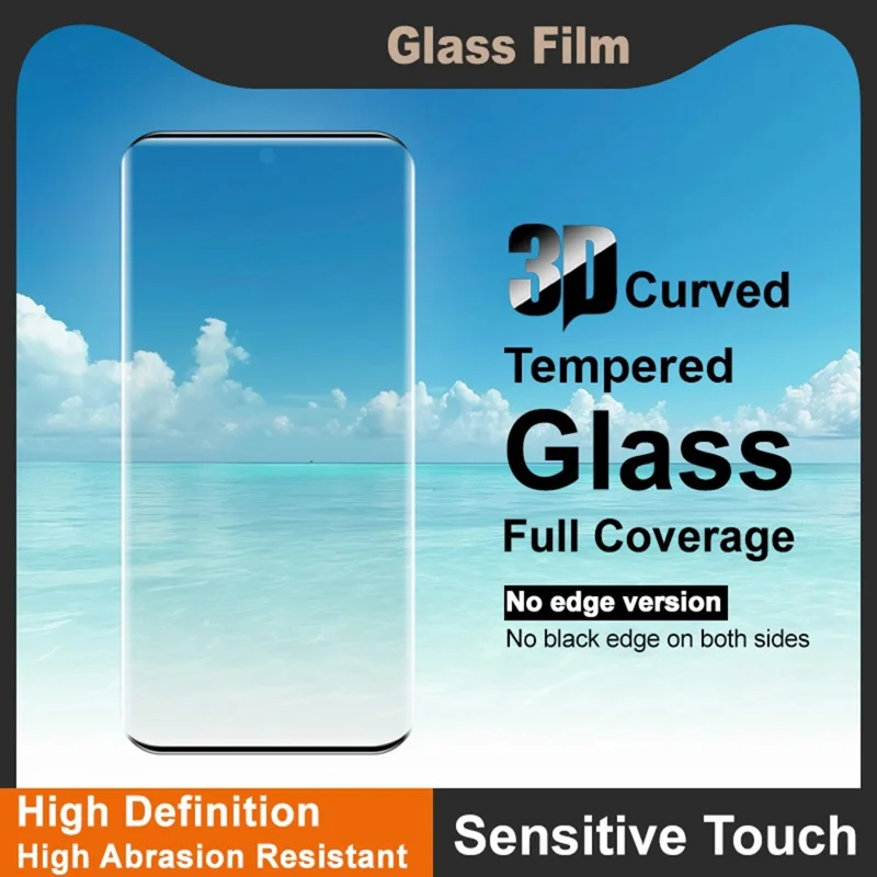 IMAK For Xiaomi Poco M8 Pro 5G / Redmi Note 15 Pro+ 5G (Global) Screen Protector 3D Curved Tempered Glass Film (No Edge Version) (Fingerprint Unlock)