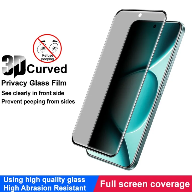 IMAK Folia ochronna przeciwko podsłuchowi dla Xiaomi Redmi Note 15 Pro+ 5G, folia z hartowanego szkła pełnego zakrycia