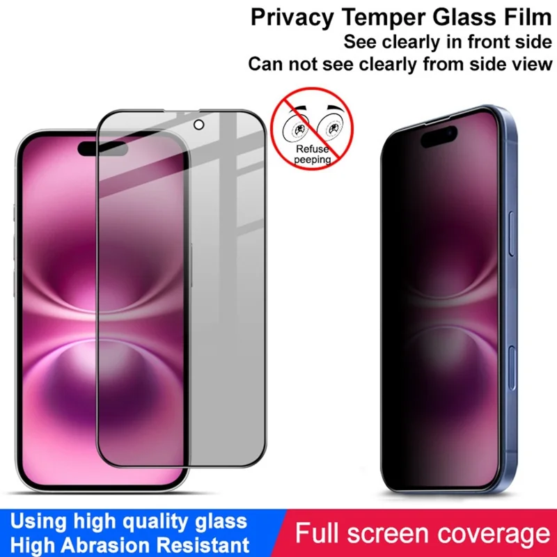 IMAK For iPhone 17 Anti Peep Tempered Glass Screen Protector Full Coverage