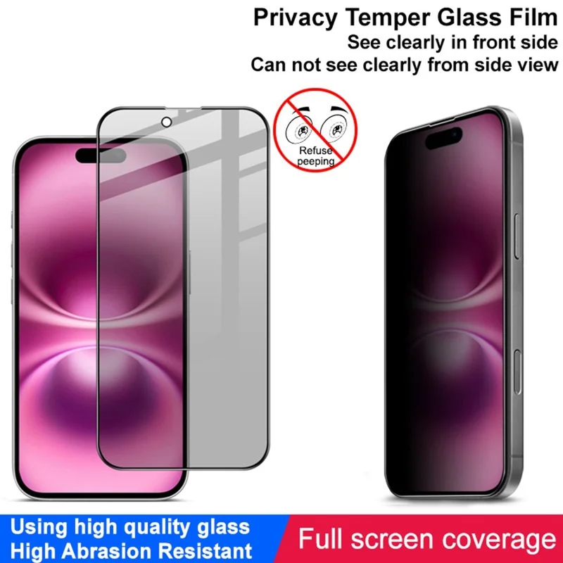 IMAK For iPhone Air Anti Peep Tempered Glass Screen Protector Full Coverage