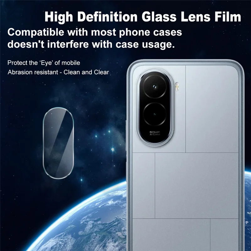 IMAK For Xiaomi Poco M7 4G (169mm) / Poco M7 4G (EU) (171mm) Camera Lens Protector Slim Tempered Glass Lens Film