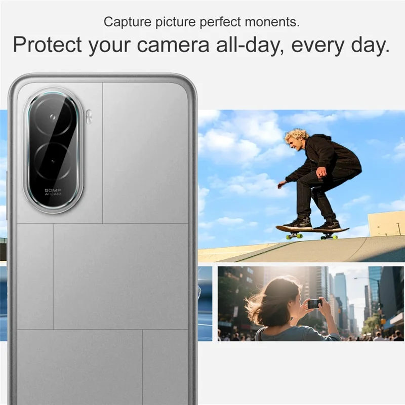 IMAK For Xiaomi Poco M7 4G (169mm) / Poco M7 4G (EU) (171mm) Camera Lens Protector Slim Tempered Glass Lens Film