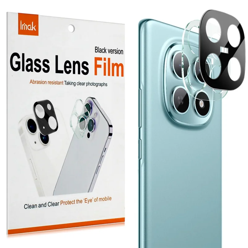 IMAK For Xiaomi Redmi Note 15 5G (Global) Tempered Glass Lens Film + Acrylic Cap (Black Version)