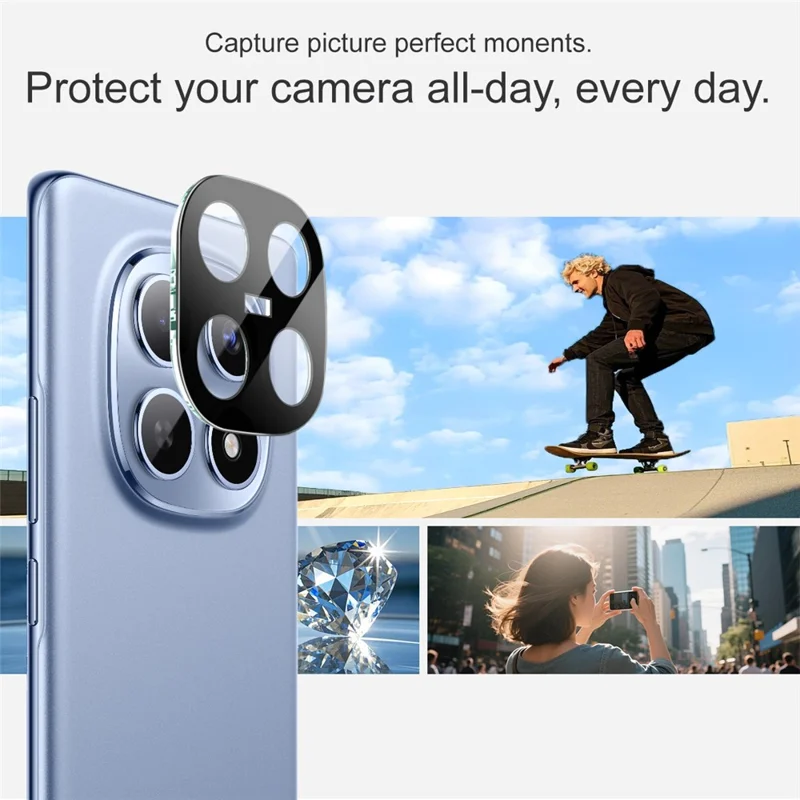 IMAK For Xiaomi Redmi Note 15 5G (Global) Tempered Glass Lens Film + Acrylic Cap (Black Version)