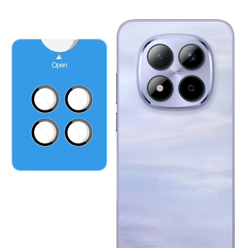 IMAK For Xiaomi Poco M8 Pro 5G / Redmi Note 15 Pro 5G (Global) / Note 15 Pro+ 5G (Global) Tempered Glass Camera Lens Protector with Self Positioning Frame (Complete Covering)