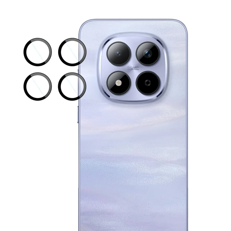 IMAK For Xiaomi Poco M8 Pro 5G / Redmi Note 15 Pro 5G (Global) / Note 15 Pro+ 5G (Global) Tempered Glass Camera Lens Protector with Self Positioning Frame (Complete Covering)