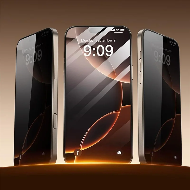 TOTU AB-059 For iPhone 17 Pro Privacy Screen Protector Silk Printing Tempered Glass Anti Dust Film