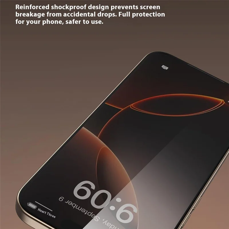 TOTU AB-059 For iPhone 14 Pro Privacy Screen Protector Silk Printing Tempered Glass Anti Dust Film