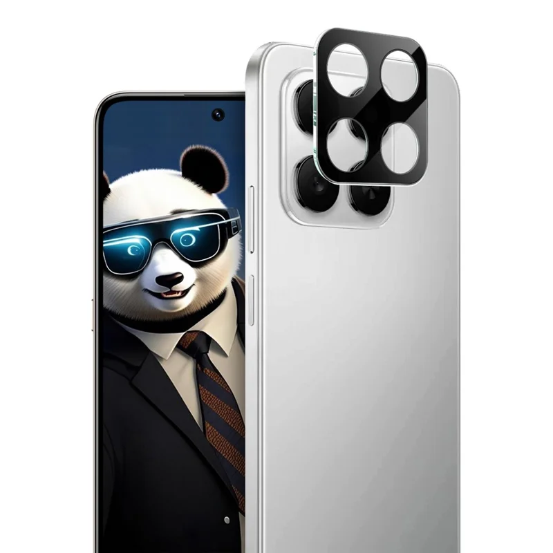 IMAK For Honor 400 Smart 5G / 4G / X7d 4G Tempered Glass Lens Film + Acrylic Cap (Black Version)
