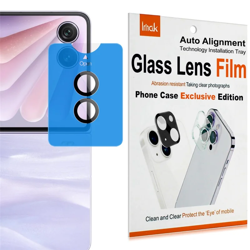 IMAK For Honor Magic V Flip 2 Tempered Glass Camera Lens Protector with Self Positioning Frame (Scaled Down Version)