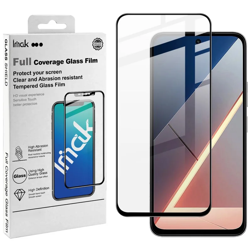IMAK Pro+ Series For Xiaomi Poco M7 4G (EU) (171mm) Tempered Glass Full Screen Protector Sensitive Touch Film