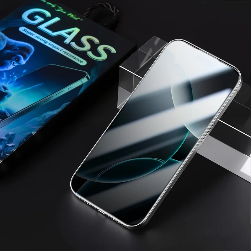 DO AS YOU WISH For iPhone 15 Screen Protector Silk Printing Full Glue High Aluminum-silicon Glass Film