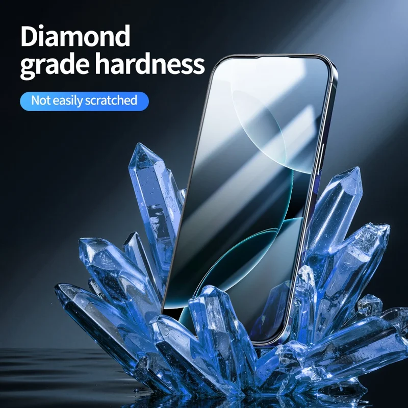 HAGA LO QUE DESEE 5 Unidades Protector de pantalla para iPhone 15 Película de vidrio de aluminio-silicio de impresión de seda de alta calidad