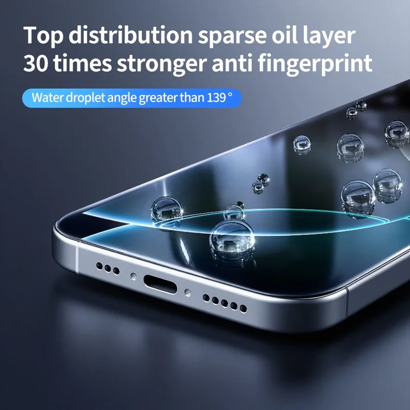 DO AS YOU WISH 5Pcs For iPhone 12 Pro Max Screen Protector Silk Printing Full Glue High Aluminum-silicon Glass Film