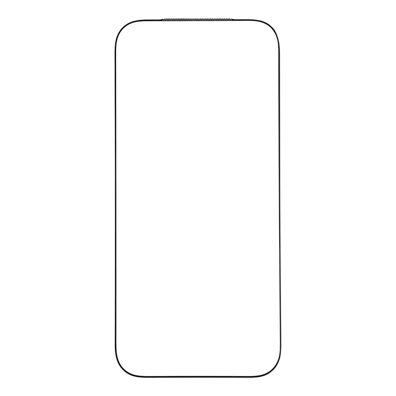 For iPhone 18 Pro / 17 Pro Matte Screen Protector Black Edge Silk Printing Tempered Glass Film with Dust Mesh