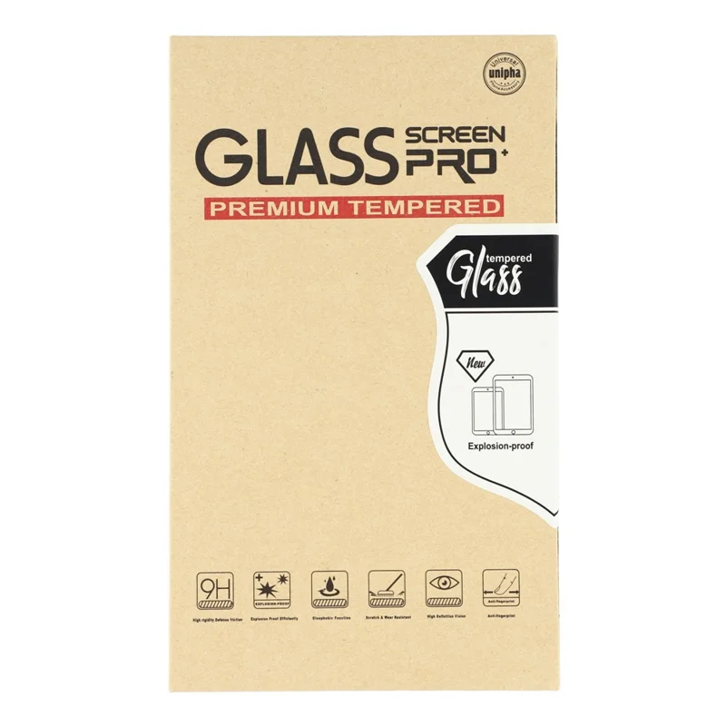 For iPhone 18 Pro / 17 Pro Matte Screen Protector Black Edge Silk Printing Tempered Glass Film with Dust Mesh