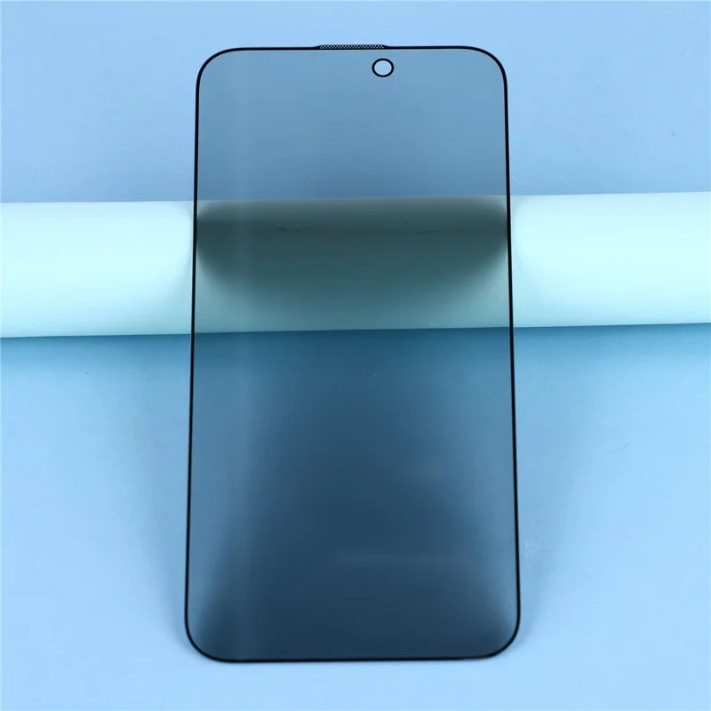 For iPhone 17 Pro Max Privacy Screen Protector 180 Degree Anti Spy Tempered Glass Film Full Coverage Silk Printing Edge