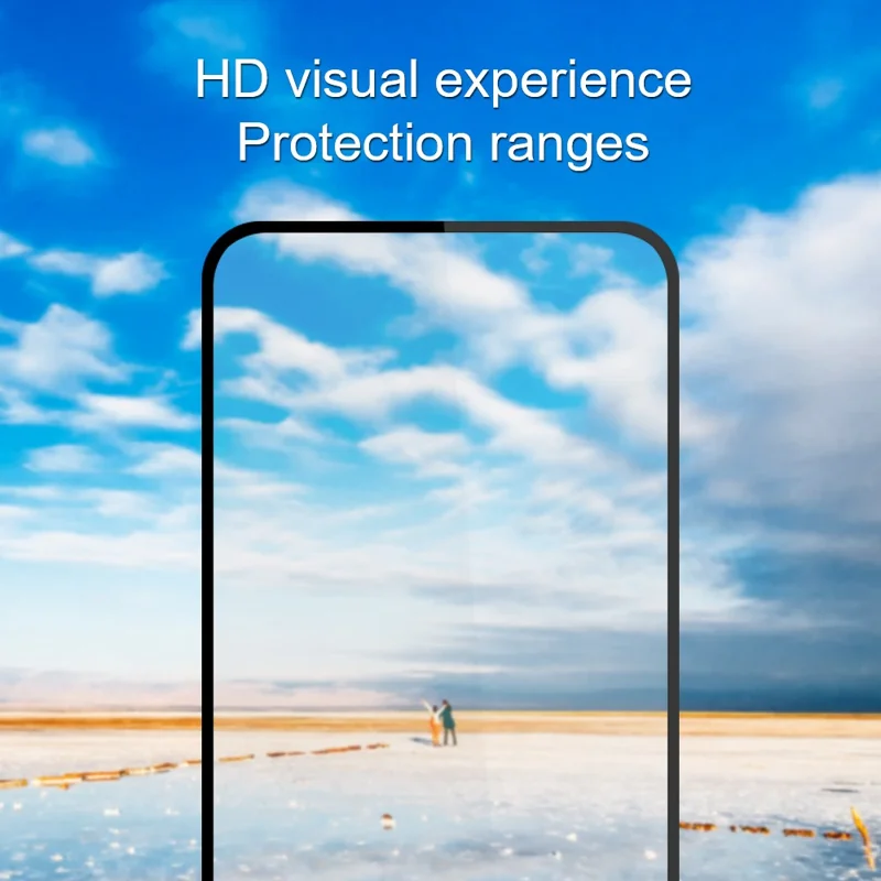 AMORUS 2Pcs For Nothing Phone (3a) / (3a) Pro Screen Protector Shatterproof Silk Printing Tempered Glass Film - Black