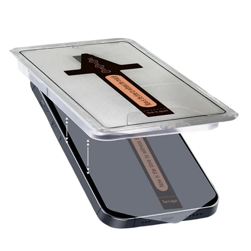 For iPhone 17 Pro Anti Spy Tempered Glass Screen Protector with Automatic Dust Removal Tool