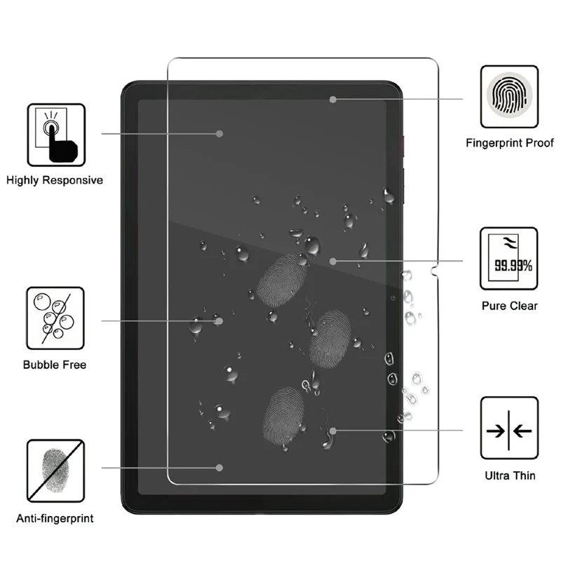 For T-Mobile REVVL Tab 2 (2025) Tempered Glass Screen Protector 2.5D Straight Edge Screen Film