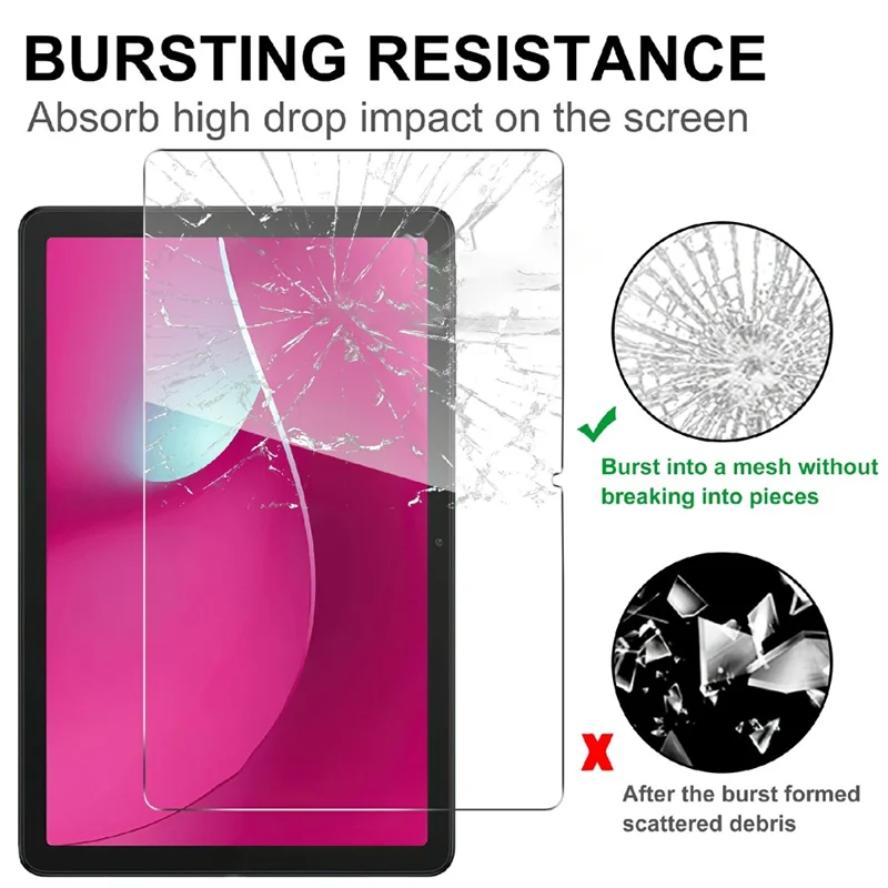 For T-Mobile REVVL Tab 2 (2025) Tempered Glass Screen Protector 2.5D Straight Edge Screen Film