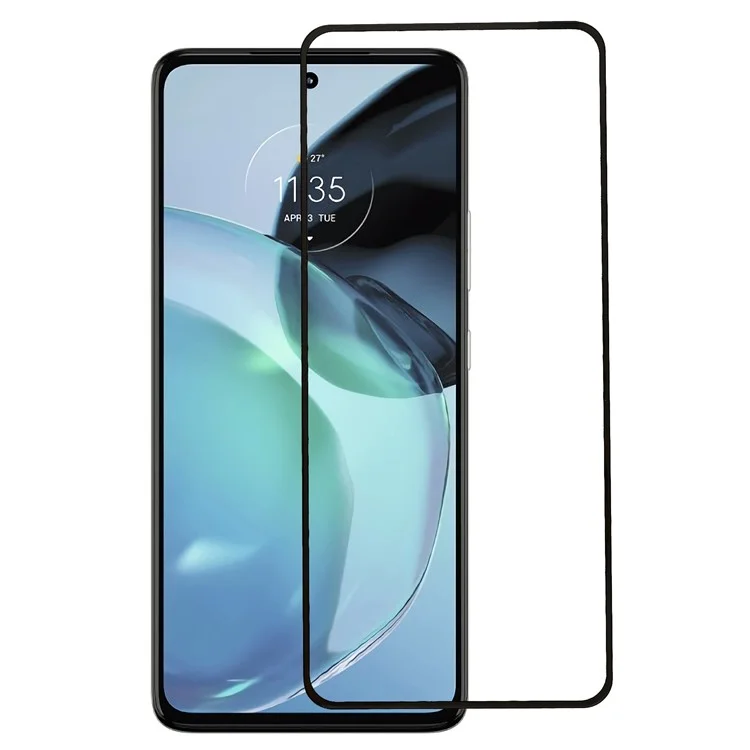 Para Motorola Moto G72 4G Ultra Clear Anti-explosion Tempered Glass Film Full Glue Silk Printing Full Screen Protector