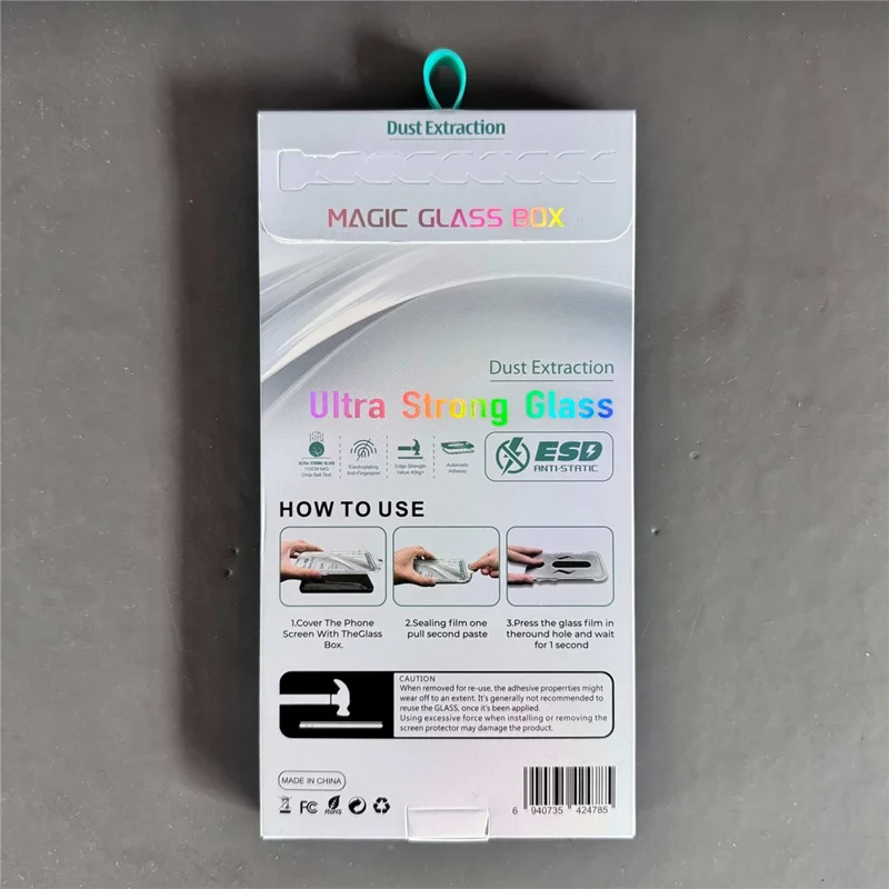 For iPhone 12 Pro Max Screen Protector Edge Pressure HD Tempered Glass Film with Automatic Dust Removal Tool