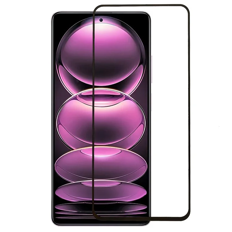Для Xiaomi Redmi Note 12 Pro+ 5G / Redmi Note 12 Pro 5G / Note 12 Pro Speed 5G / Poco X5 Pro 5G Full Glue Full Coverage Silk Printing Clear Tempered Glass Screen Film