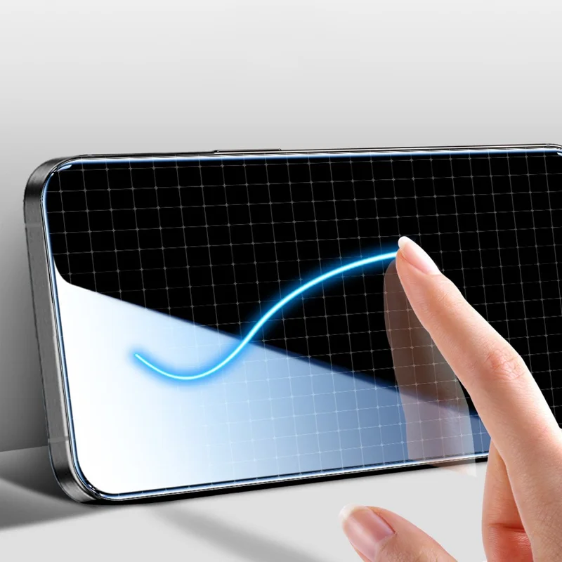 COTECI na iPhone 17 Ochrona Pełnego Ekranu HD Filtr z Sitodruku Antyodciskowy Folii z Hartowanego Szybu