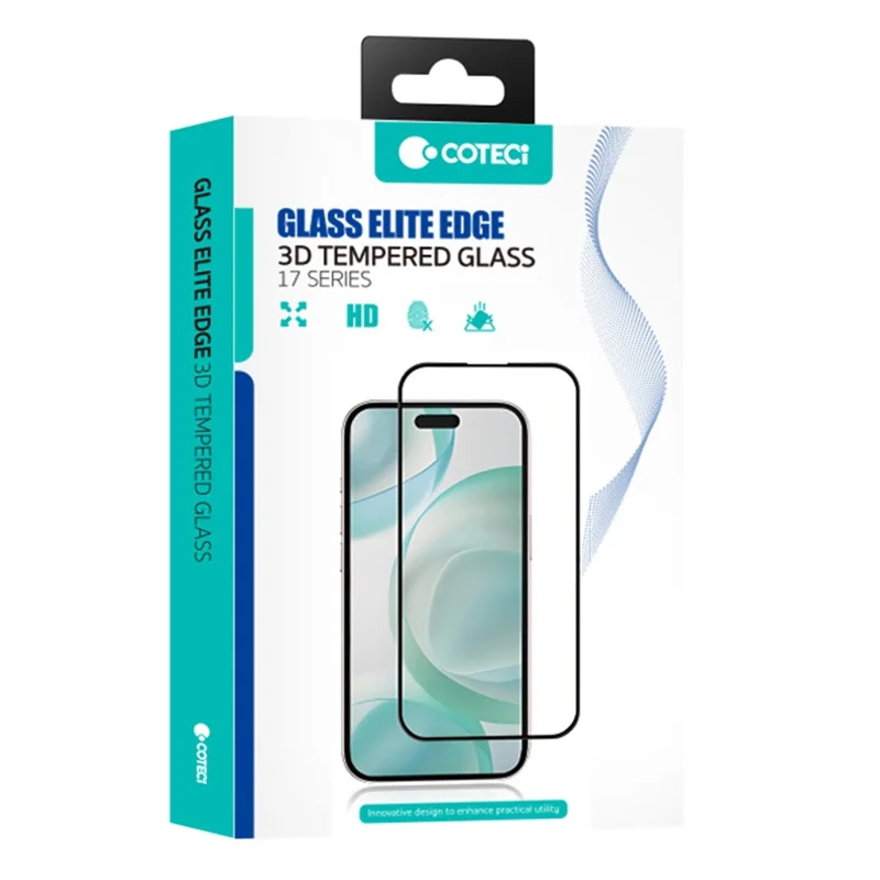 COTECI For iPhone Air Full Screen Protector HD Silk Printing Anti Spy Tempered Glass Film