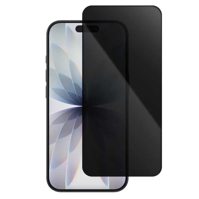 COTECI For iPhone 17 Full Screen Protector HD Silk Printing Anti Spy Tempered Glass Film