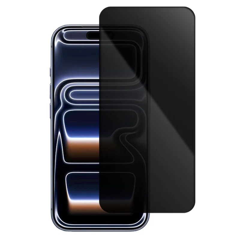 COTECI For iPhone 17 Pro Full Screen Protector HD Silk Printing Anti Spy Tempered Glass Film