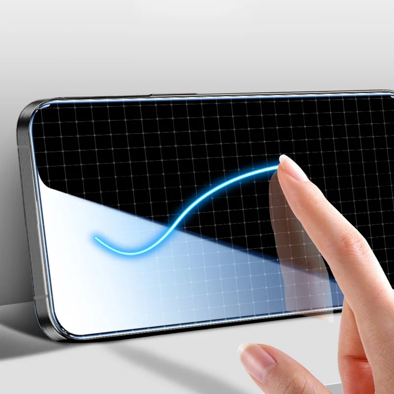 COTECI For iPhone 17 Pro Full Screen Protector HD Silk Printing Anti Spy Tempered Glass Film