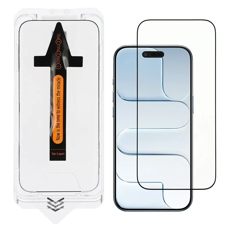 For iPhone Air Screen Protector Silk Printing Clear High Aluminium Silicon Glass Film with Dust Removal Tool