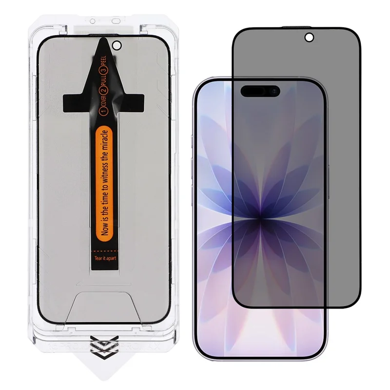For iPhone 17 Screen Protector Anti Spy High Aluminium Silicon Glass Film with Dust Removal Tool