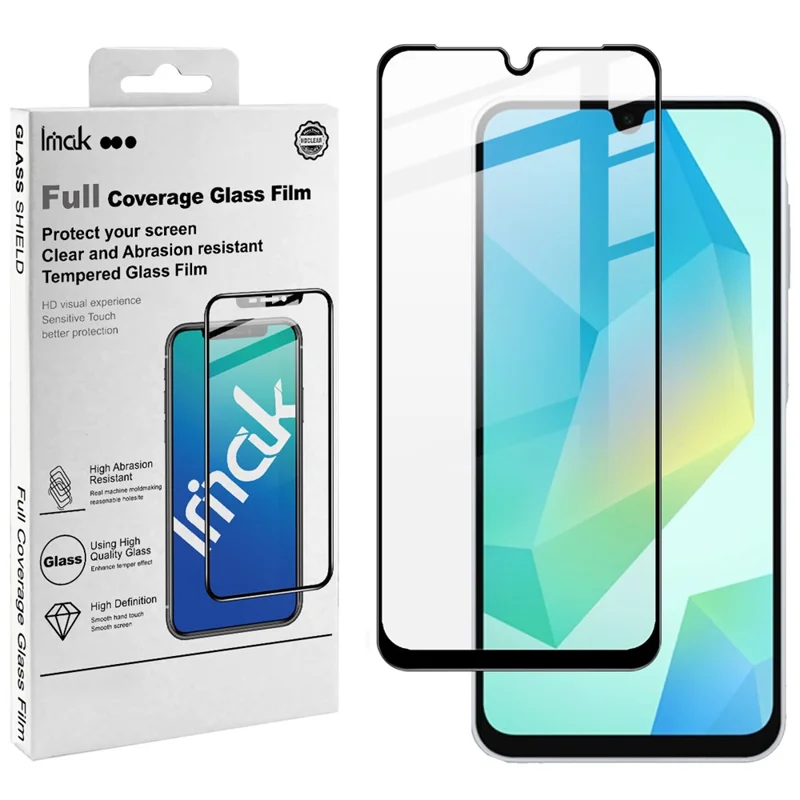 IMAK Pro+ Series For Samsung Galaxy A16 5G / 4G Tempered Glass Full Screen Protector Sensitive Touch Film