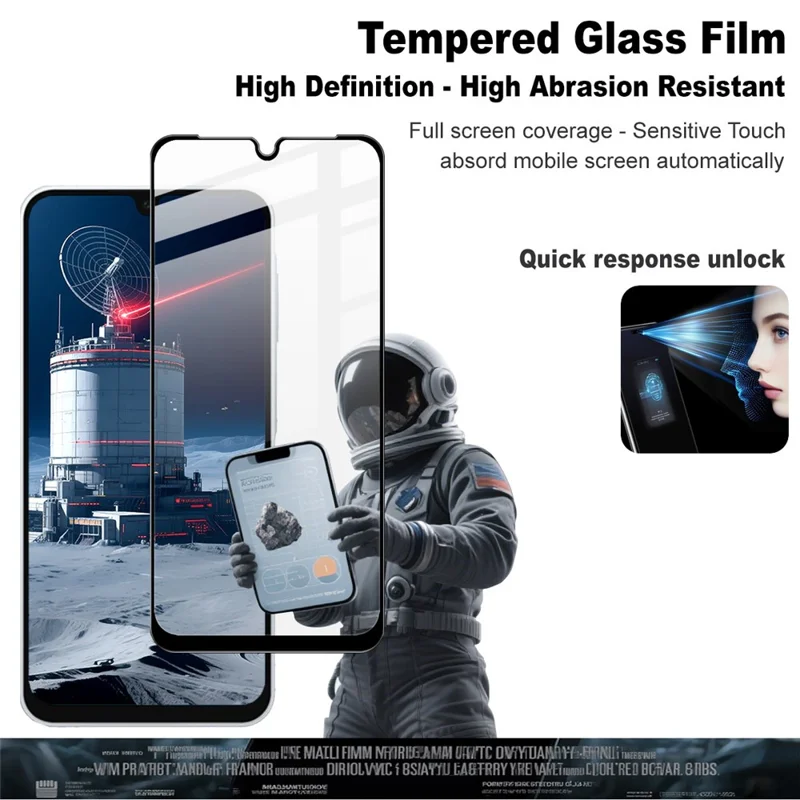 IMAK Pro+ Series For Samsung Galaxy A16 5G / 4G Tempered Glass Full Screen Protector Sensitive Touch Film