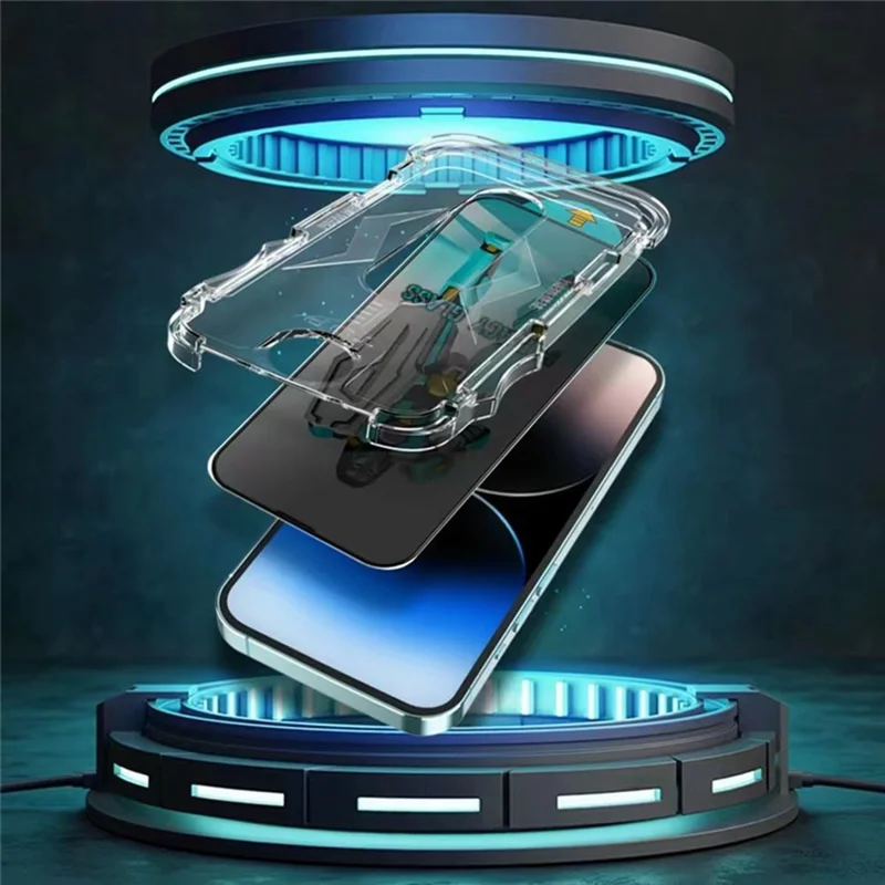 JRNLT voor iPhone Air Screen Protector 28 graden Anti Spy Gehard Glasfolie met installatiegereedschap