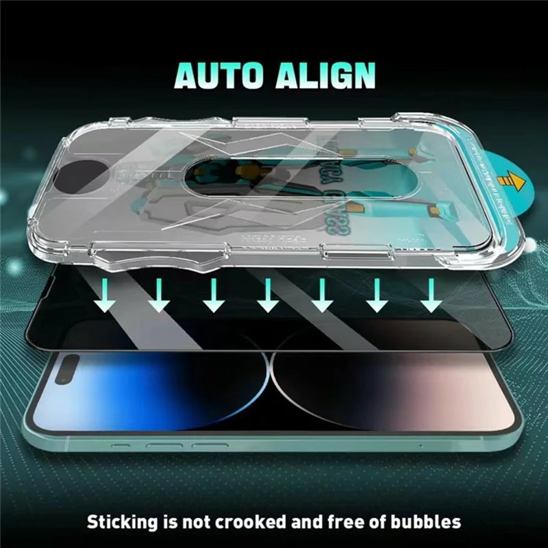 JRNLT voor iPhone 17 Pro Screenprotector 28 graden Anti-spionage Gehard Glasfilm met installatiegereedschap
