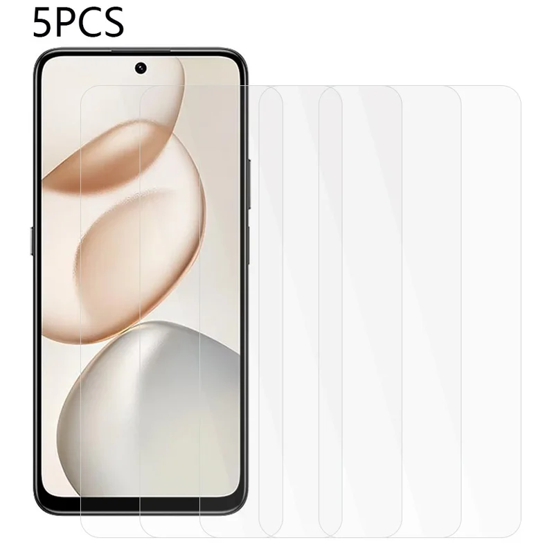 5Pcs For Honor 400 Smart 4G Front Screen Protector 0.3mm 2.5D Tempered Glass Clear Film
