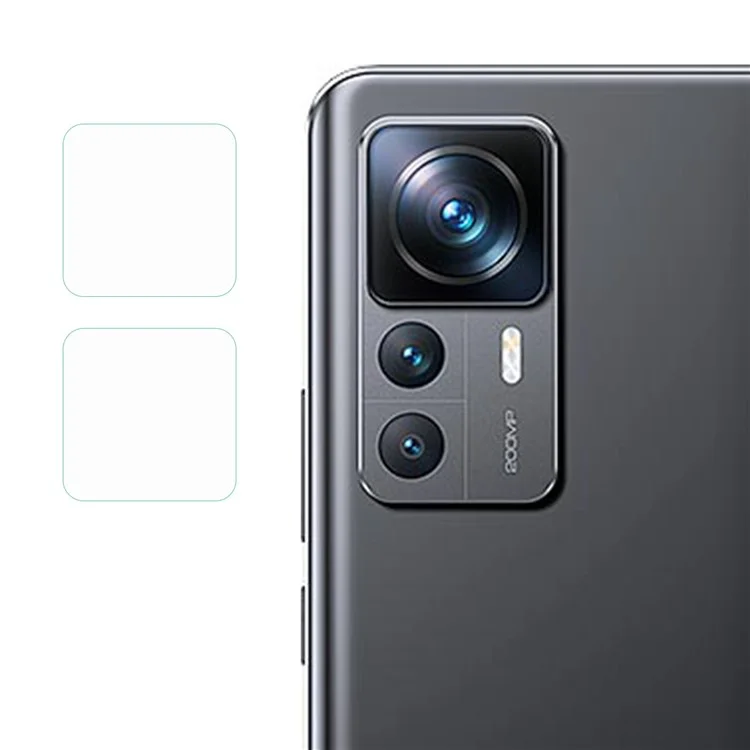 Для Xiaomi 12T Pro 5G 2 шт. / Набор защитной пленки для камеры Ultra HD Anti-Scratch 2.5D Arc Edge Tempered Glass Lens Film