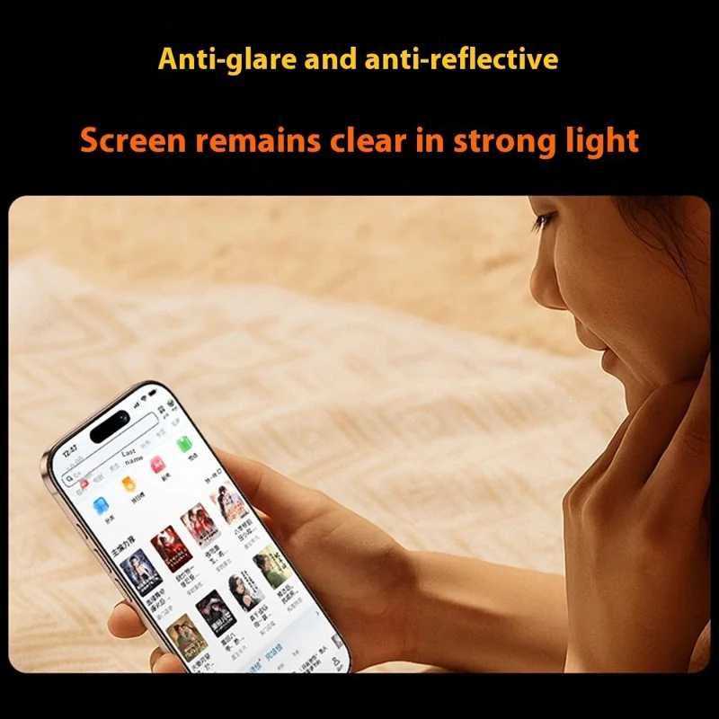 BENKS For iPhone 17 Pro Max Corning Gorilla Glass Screen Protector AR Anti Glare Hot Bending Full Glue Film