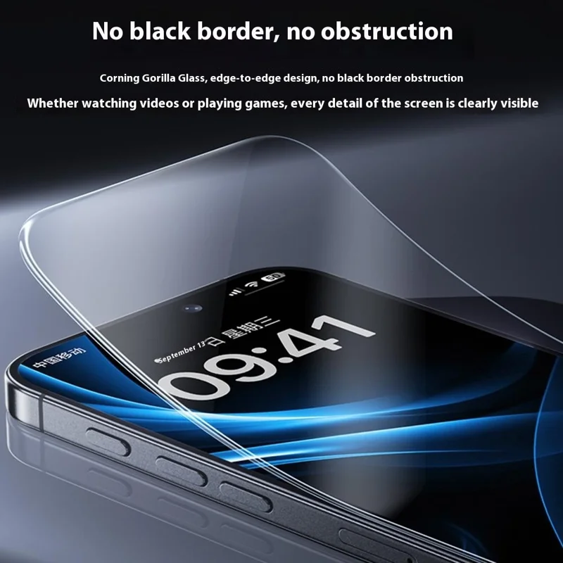 BENKS For iPhone 17 / 16 Pro Edge-Less Corning Gorilla Glass Ultra Clear Screen Protector