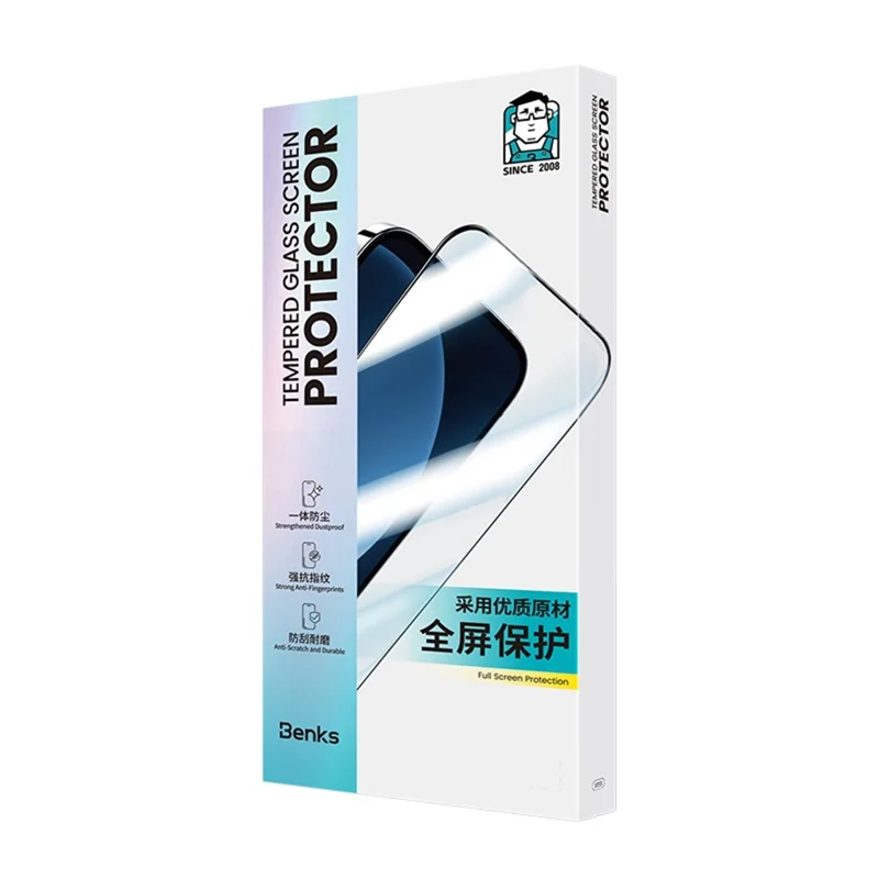 BENKS For iPhone 17 Pro Max / 16 Pro Max High Aluminium-silicon Glass Screen Protector AG Nano Frosted Film