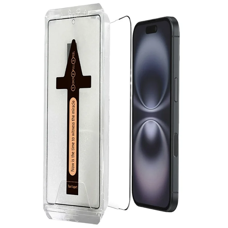 2Pcs For iPhone 17 Pro Tempered Glass HD Clear Screen Protector with Automatic Dust Removal Tool