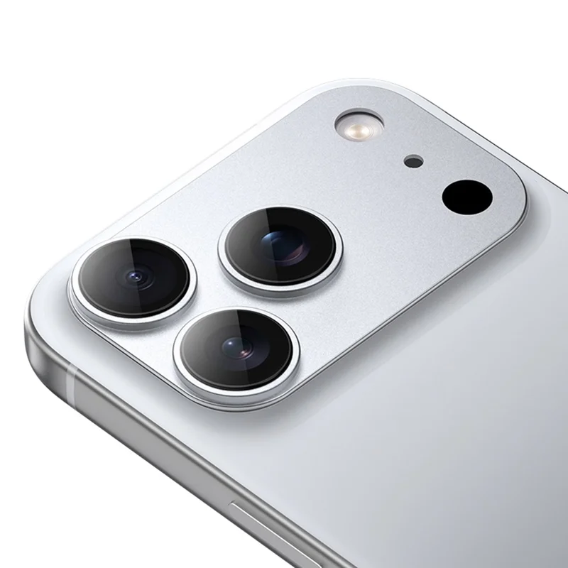 BENKS For iPhone 17 Pro Camera Lens Protector Corning Gorilla Glass + Metal Full Cover Lens Film - Titanium Grey