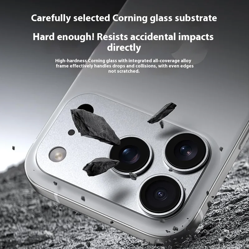 BENKS For iPhone 17 Pro Camera Lens Protector Corning Gorilla Glass + Metal Full Cover Lens Film - Orange