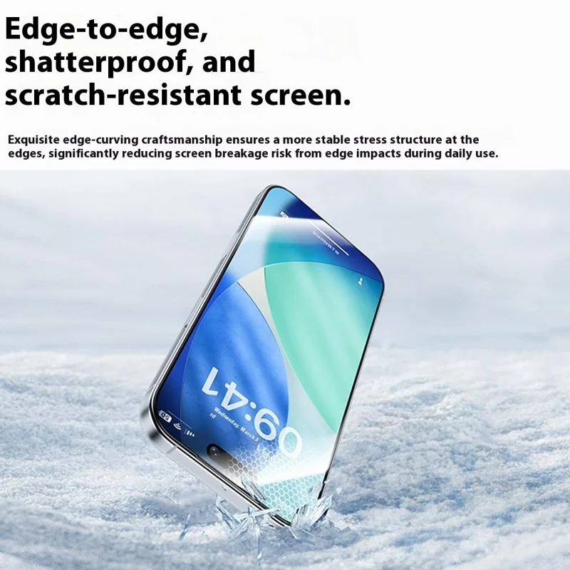 BENKS Zero Arc Series Screen Protector for iPhone 17 Pro / 17 / 16 Pro High Aluminium-silicon Glass HD Clear Film