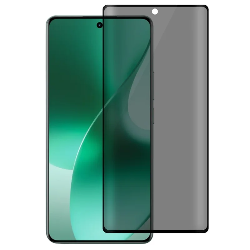 For Realme 15 Pro 5G Privacy Screen Protector Side Glue Anti-spy Tempered Glass Film